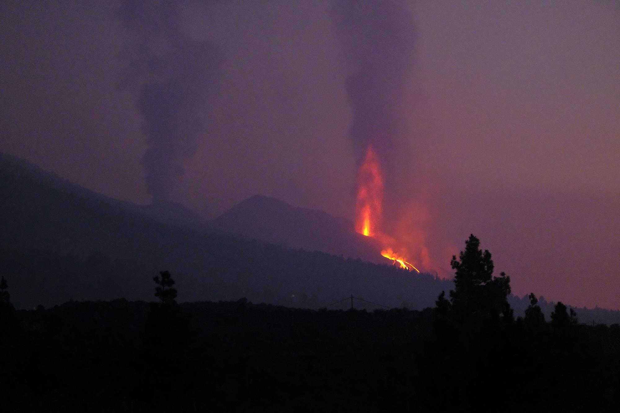 Estado de la erupción del volcán de La Palma (17/10/21)