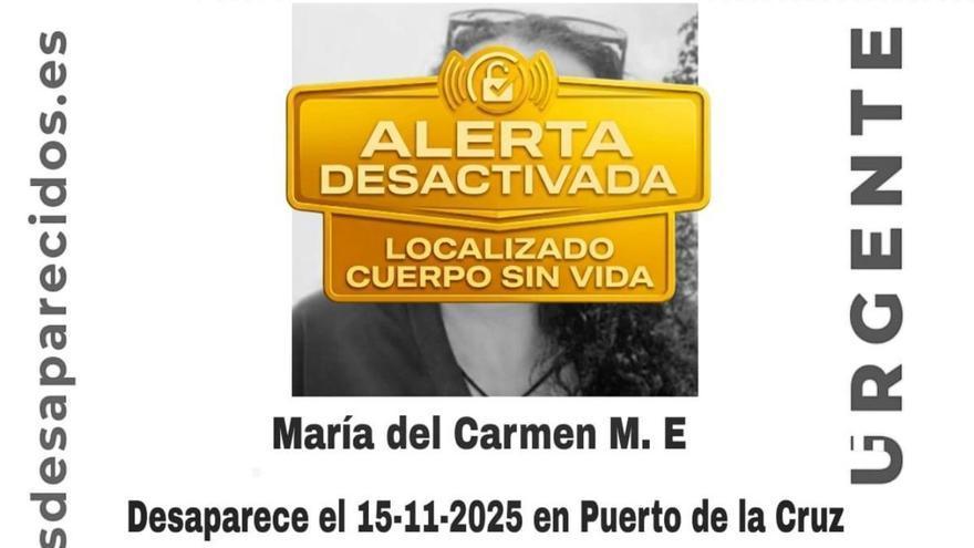 Localizan el cuerpo sin vida de una mujer desaparecida en noviembre en Tenerife