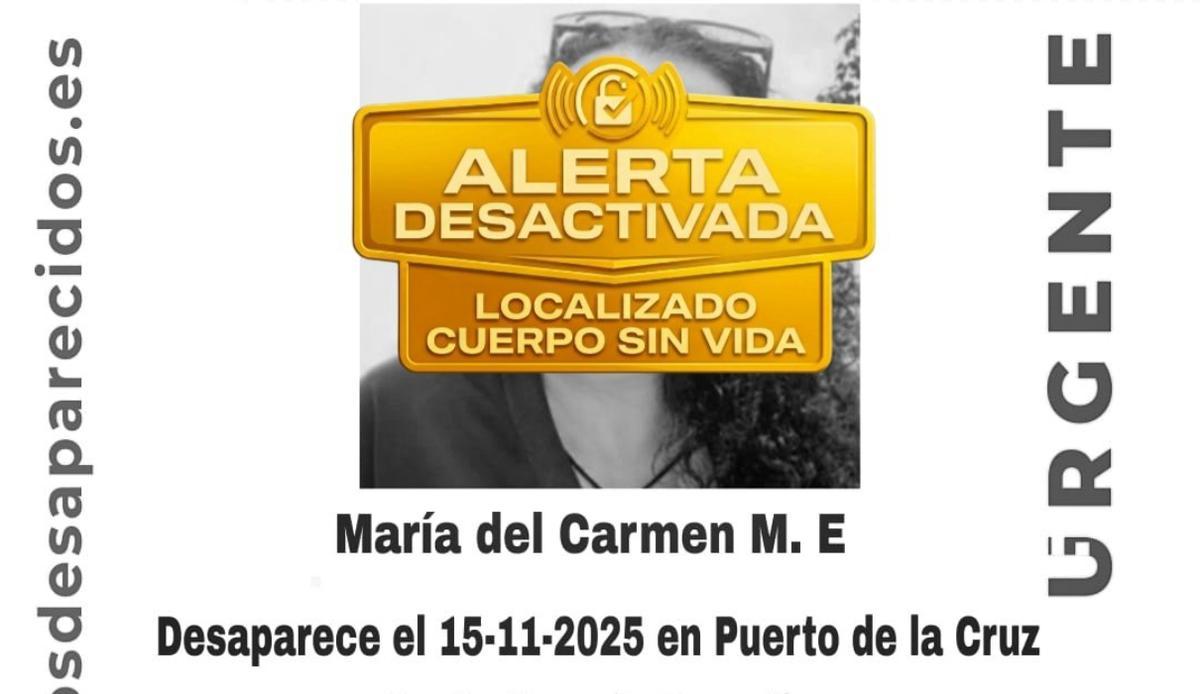 Cartel de la desactivación de la búsqueda.