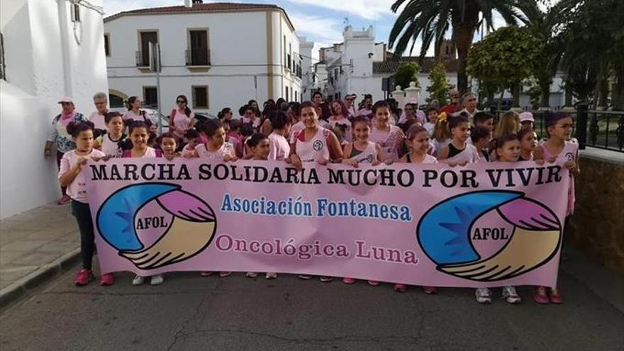 500 participantes, en la v marcha contra el cáncer