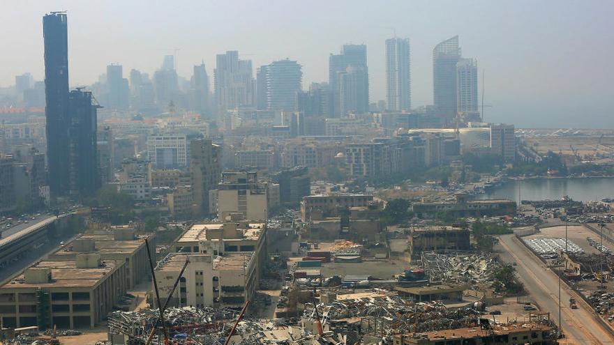 El estado de la ciudad de Beirut tras la explosión.