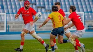 Imagen del partido de Rugby entre Portugal y España