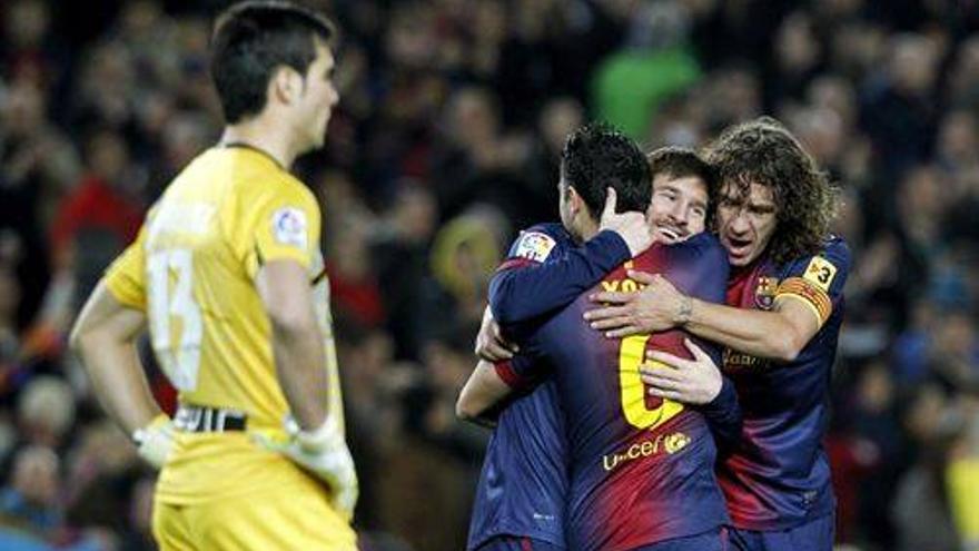 El Barcelona vence a Osasuna con cuatro goles de Messi