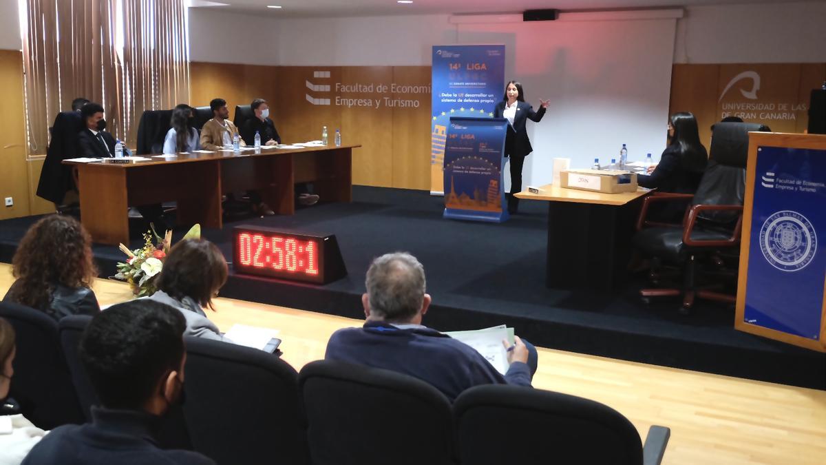 Una de las últimas ediciones de la Liga de Debate de la ULPGC celebrada en el Campus de Tafira.