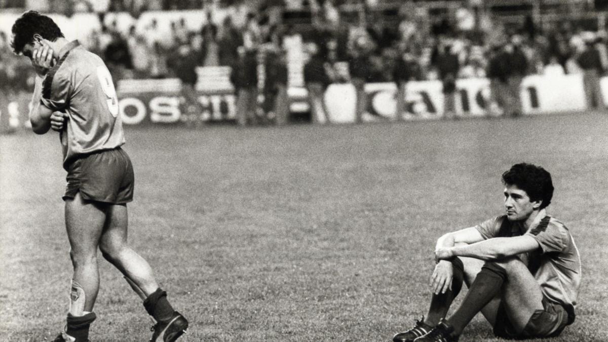 Ángel Pedraza y Pichi Alonso se lamentaron de la derrota en los penaltis en la final de Sevilla