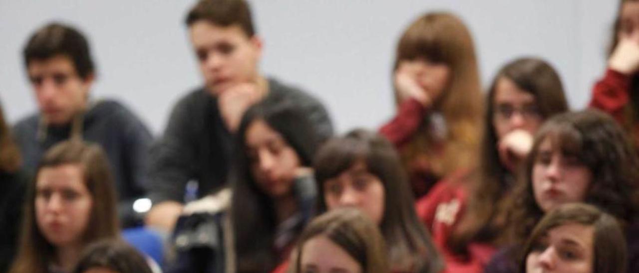 Un momento del &quot;Girls&#039; Day&quot; en la Escuela Politécnica de Gijón para promover una mayor presencia de mujeres en carreras técnicas.