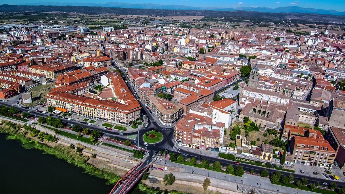 Una vista aérea de Talavera de la Reina.