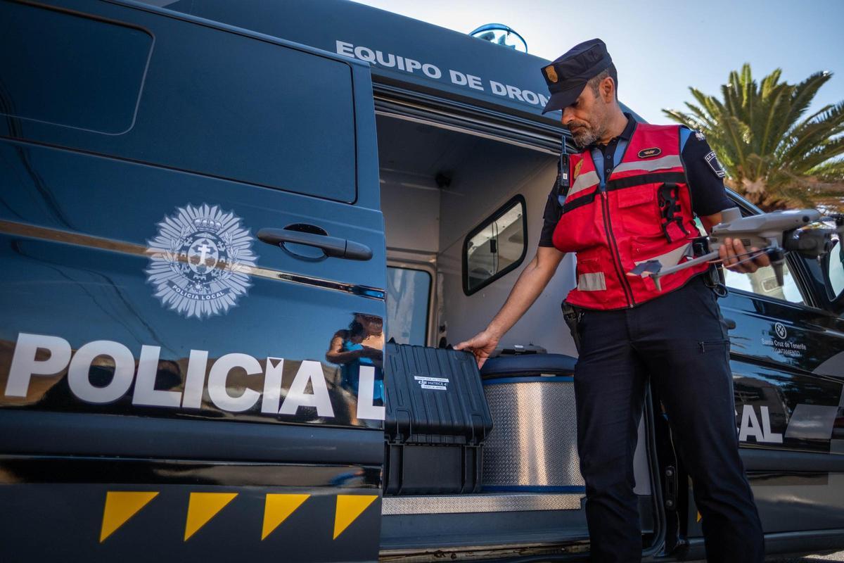 Drones de la Policía de Santa Cruz