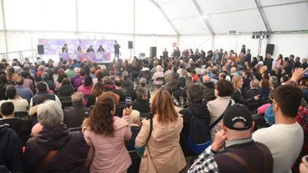 Ambiente en la Fiesta de Primavera de Podemos.