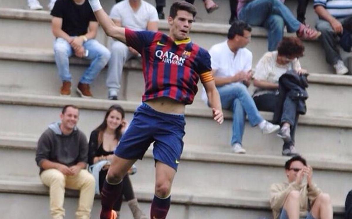 Carlos Blanco ha sido esta temporada el capitán del juvenil B del Barça