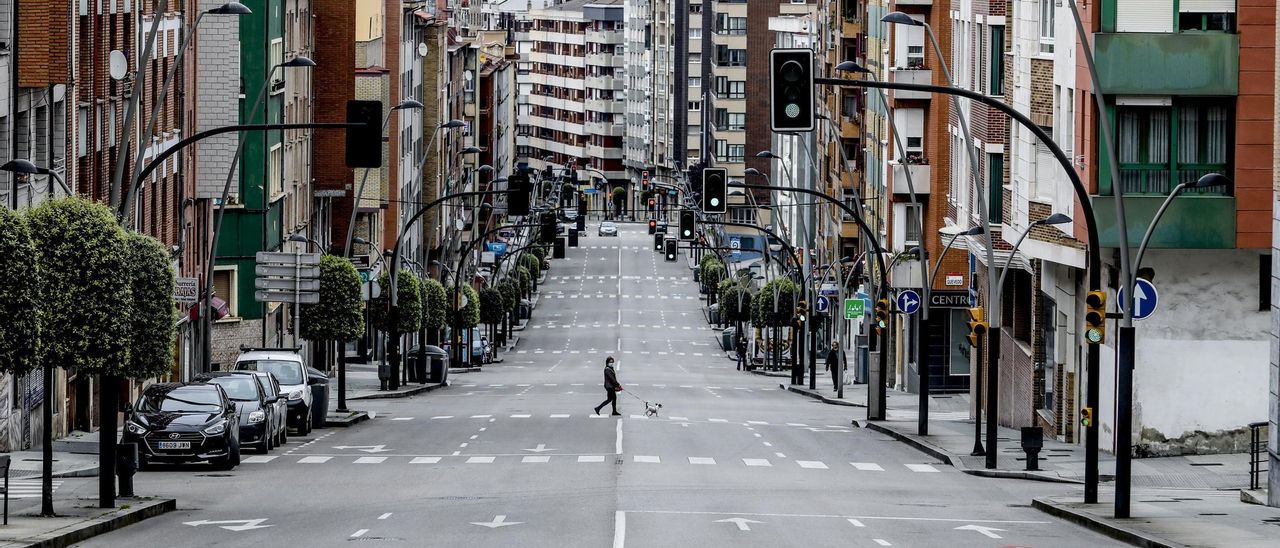 Calles vacías durante el confinamiento