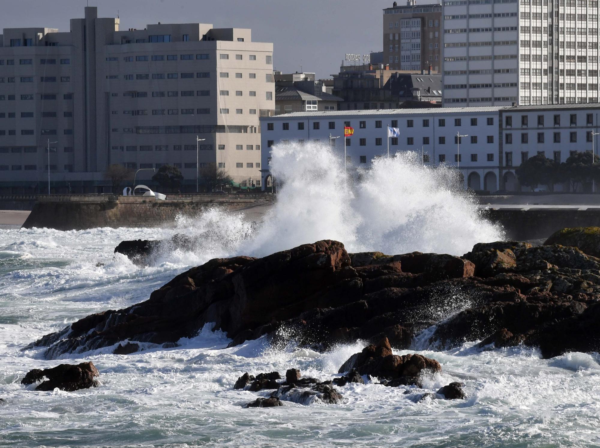 Tres días en alerta por temporal en A Coruña