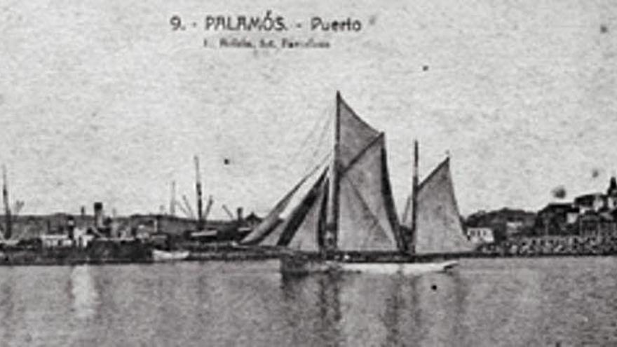 Vaixells a vela al port de Palamós.