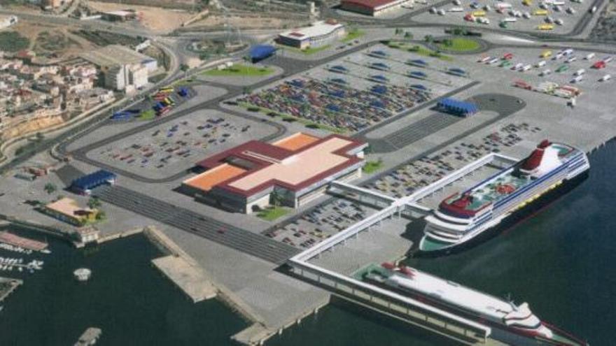 Recreación virtual que hizo el Puerto de la terminal de pasajeros en el muelle de Santa Lucía.
