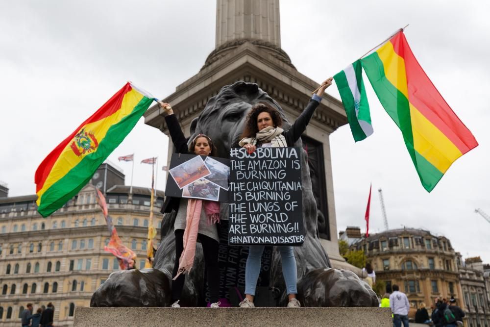 Activistas de varias ciudades del mundo protestan por la inacción climática