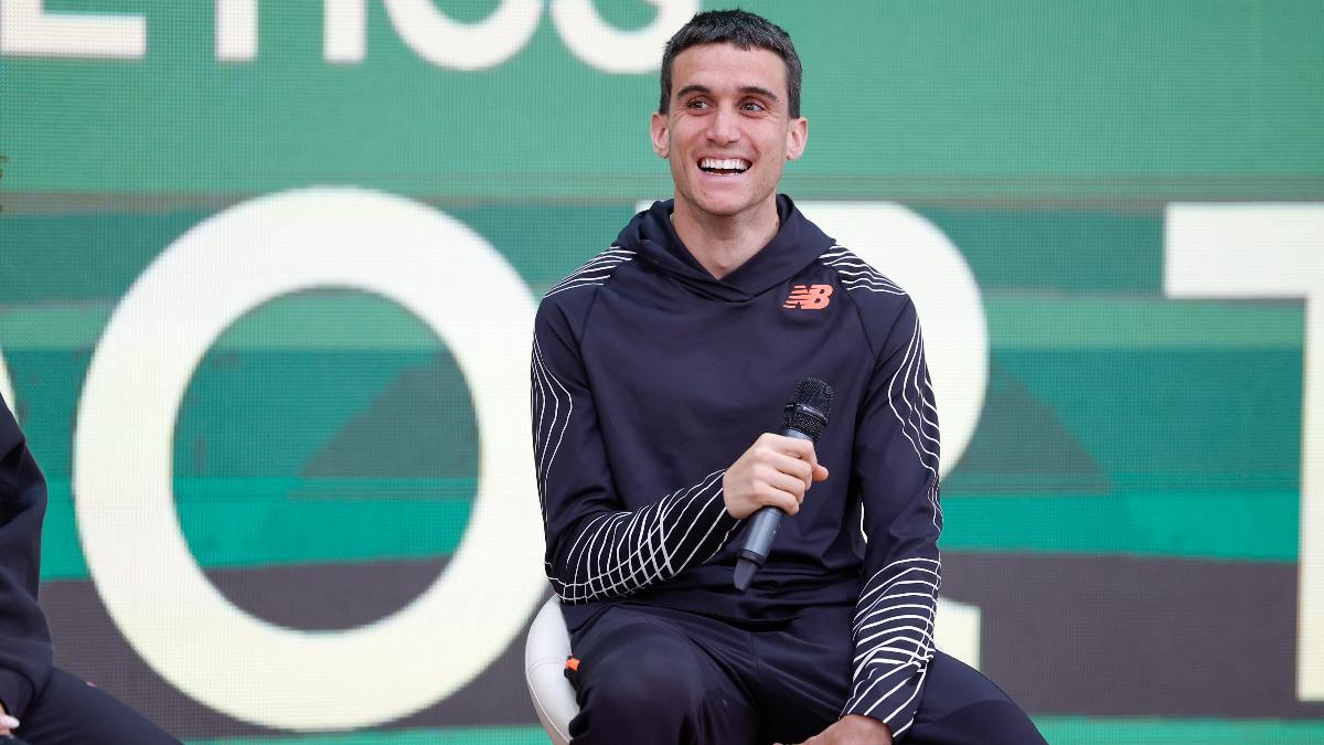 Mariano García, en la presentación del Mitin de Madrid