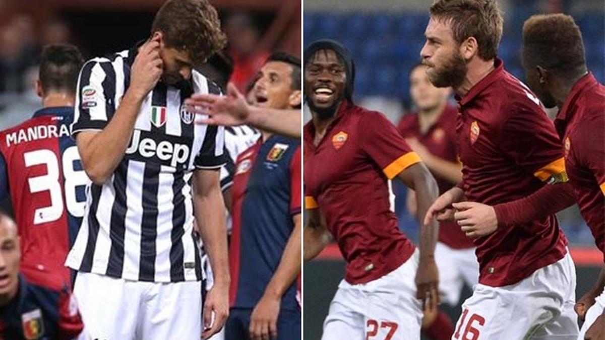 Roma y Juventus lideran la Serie A