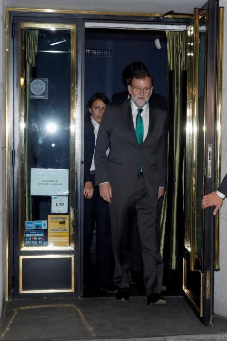 Rajoy, reunido siete horas en un restaurante