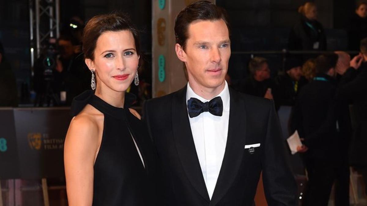 Benedict Cumberbatch y Sophie Hunter, en la reciente entrega de los premios Bafta