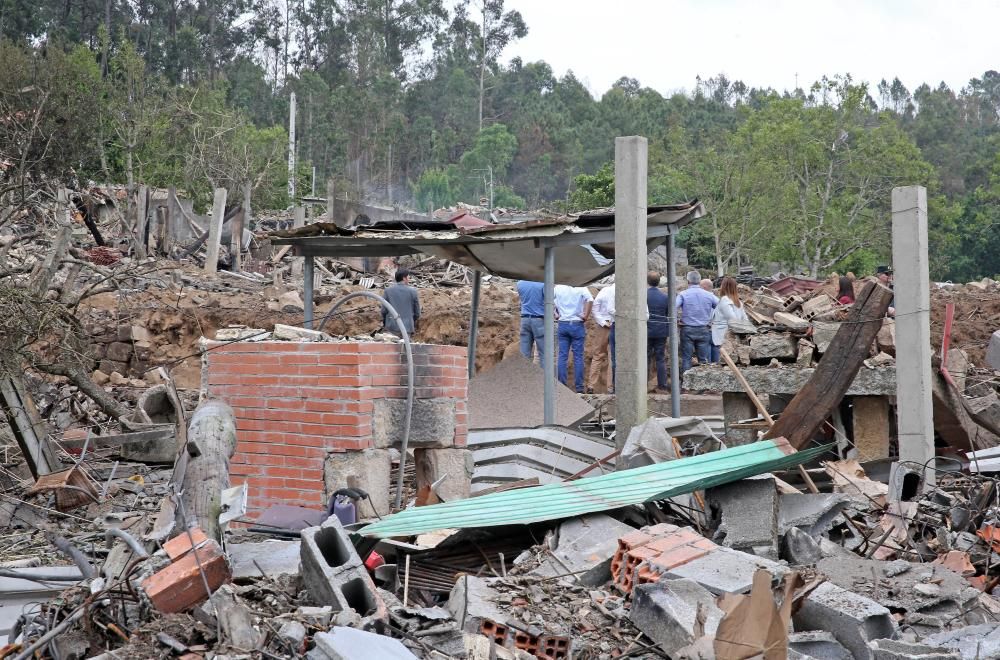 Explosión en Tui, Pontevedra | Así amanece la zona cero