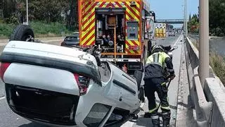 Una mujer resulta herida en un accidente en la A-7 a la altura de Estepona