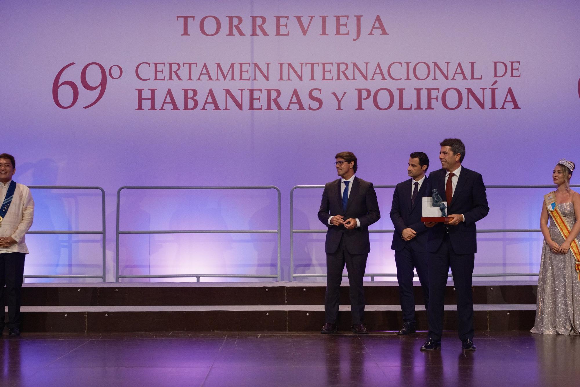 Velada de exhibición de las mejores masas corales y entrega de premios del Certamen Internacional de Habaneras y Polifonía de Torrevieja