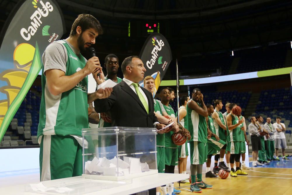 El Unicaja abre su entrenamiento al público