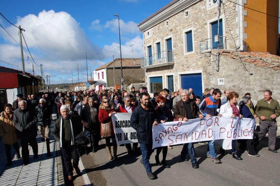 Manifestación en Bermillo por la sanidad