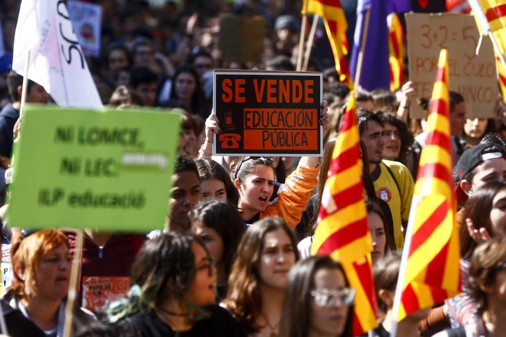 Manifestaciones en toda España contra la Lomce