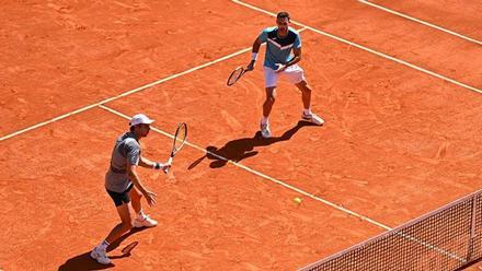 Granollers y Zeballos, durante su partido