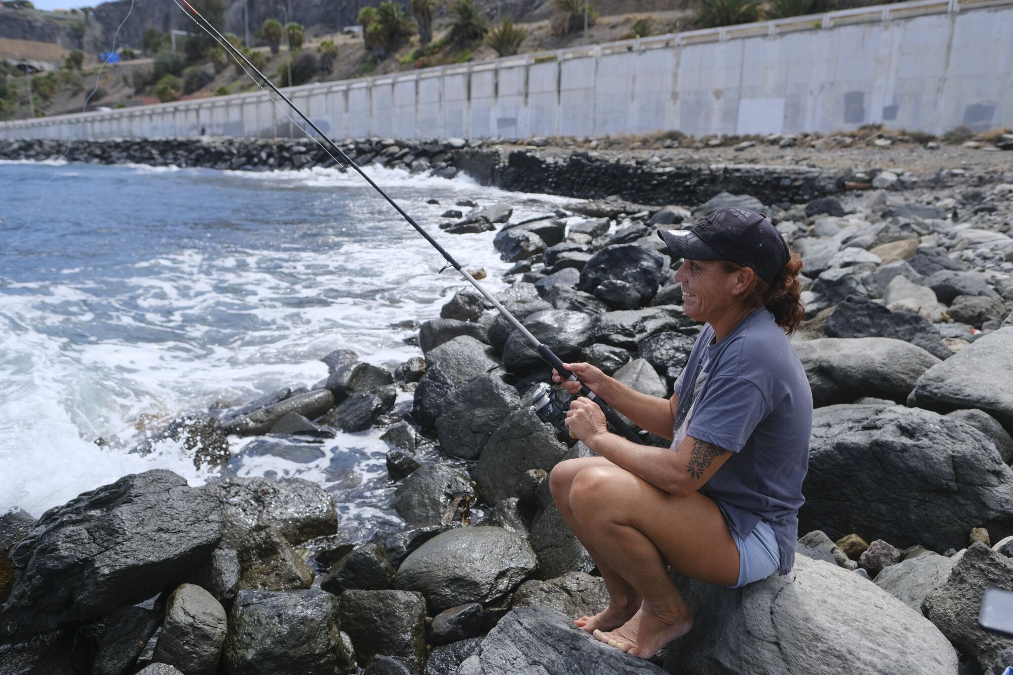 Un día de verano en la playa de La Laja