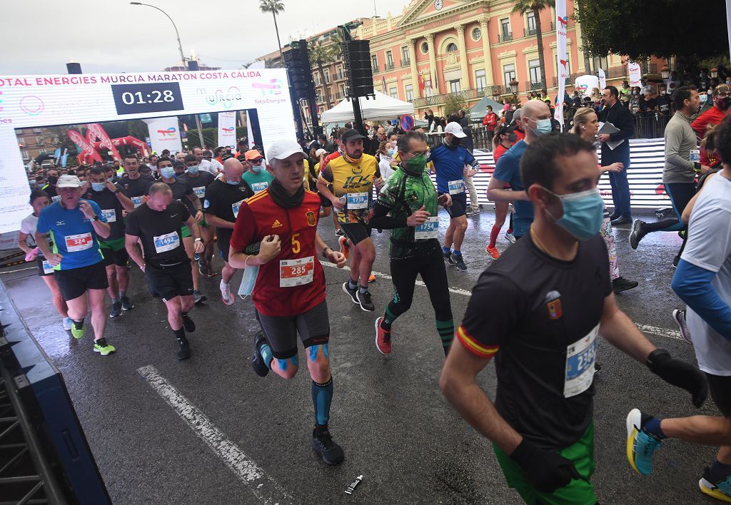 Así fue la salida de la maratón y la media maratón de Murcia (II)