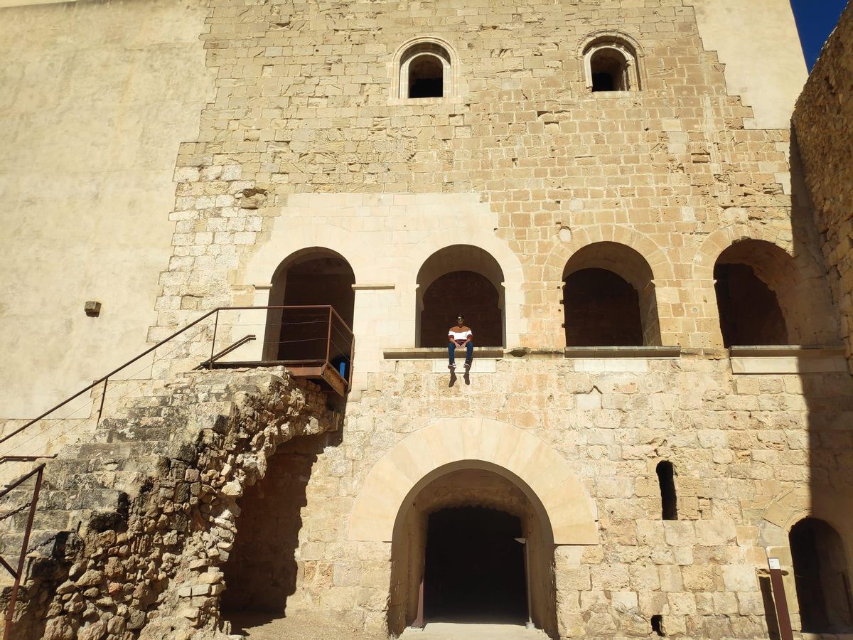 Àngel Garcia en el Castillo de Miravet