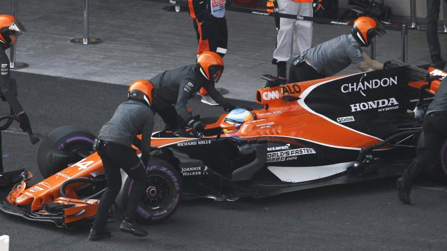 Fernando Alonso, en el circuito Hermanos Rodríguez.