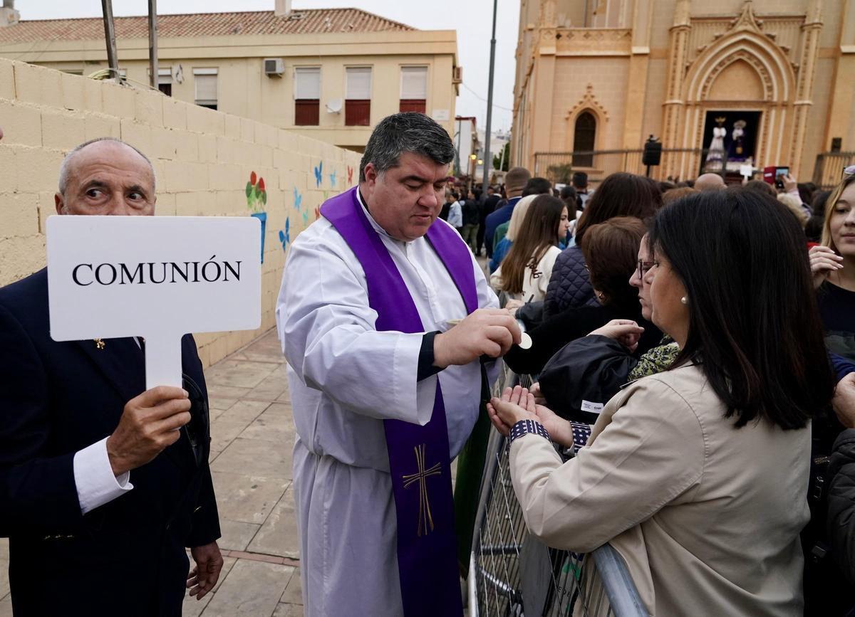José Amalio González, en la Misa del Alba del Cautivo