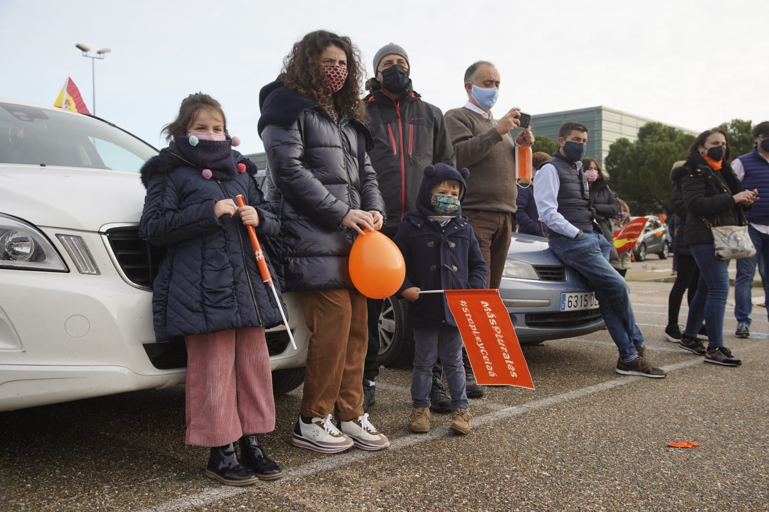 GALERÍA | Así se ha desarrollado en Zamora la manifestación en coche contra la Ley Celaá