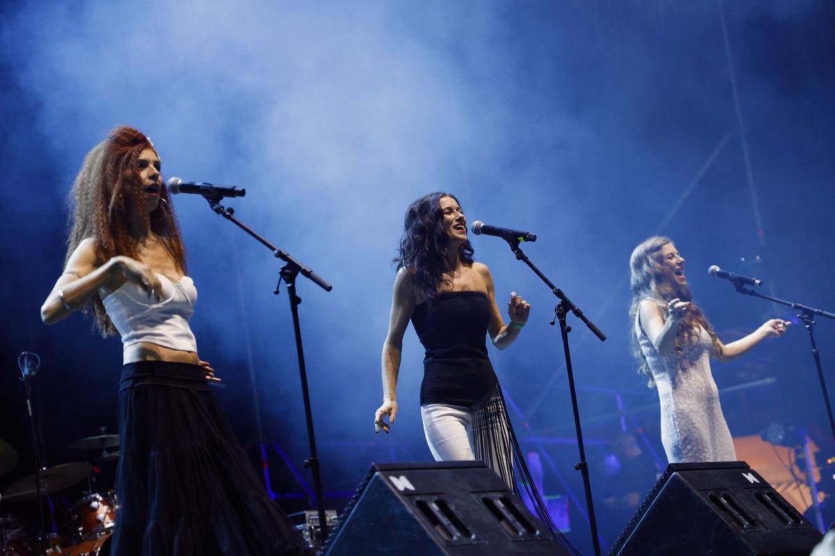 Las Ketchup, durante un concierto en la plaza de toros en 2024.