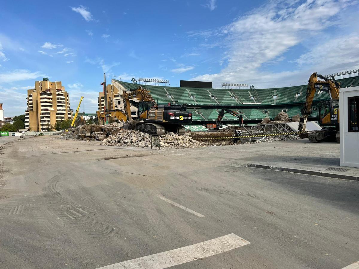 Avanza en las obras en el estadio Benito Villamarín