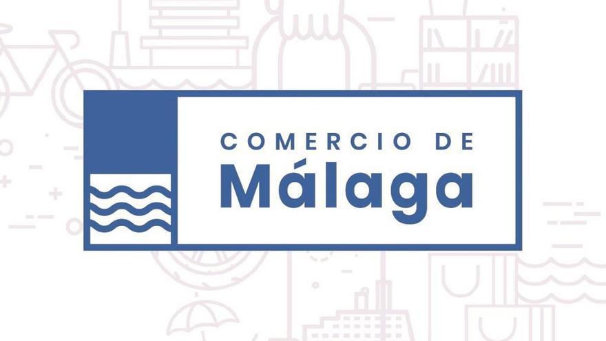 Distintivo de la campaña &#039;Comercio de Málaga&#039;.