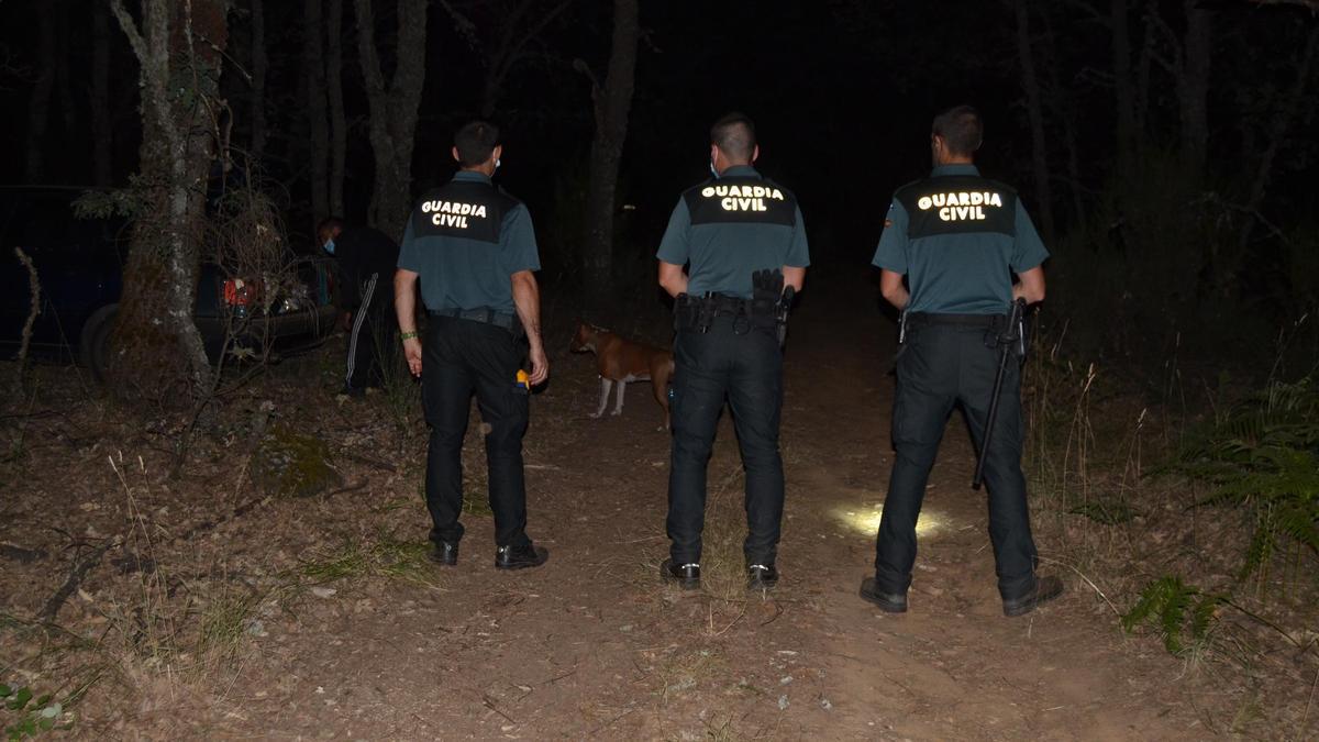 Control de los agentes en la noche del domingo