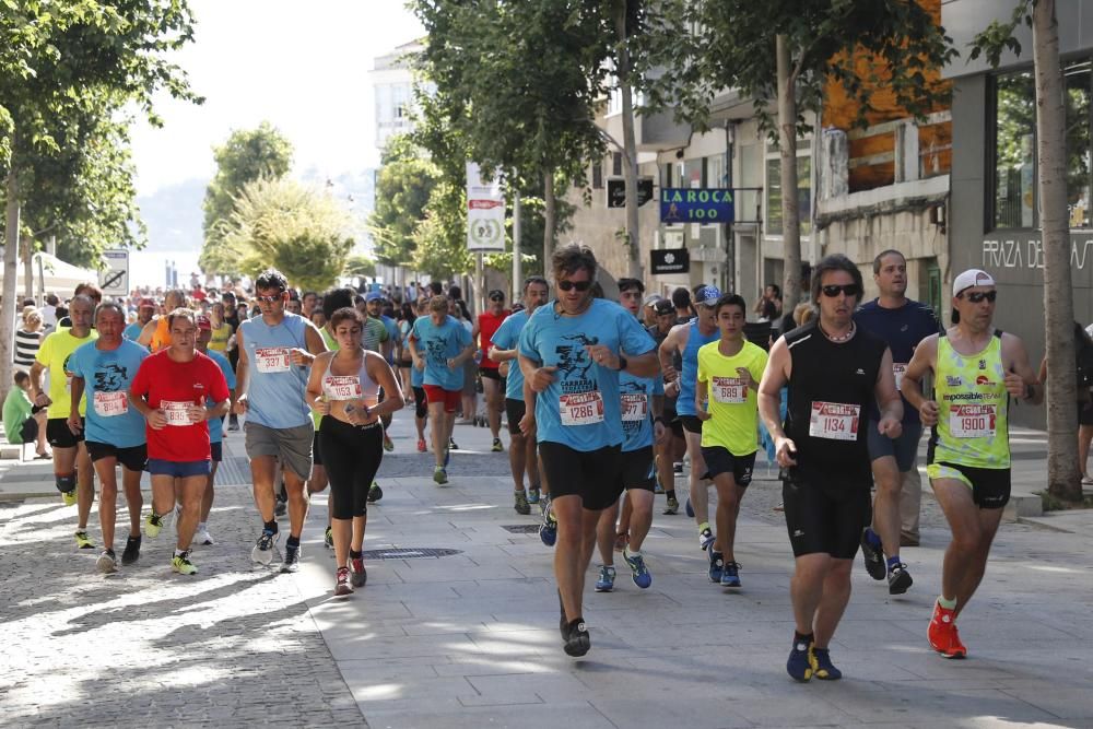 Más de 1.800 corredores participaron en la mañana del sábado en la prueba Andar e Correr, con un recorrido de 10 kilómetros por el Camino Portugués de Baiona.