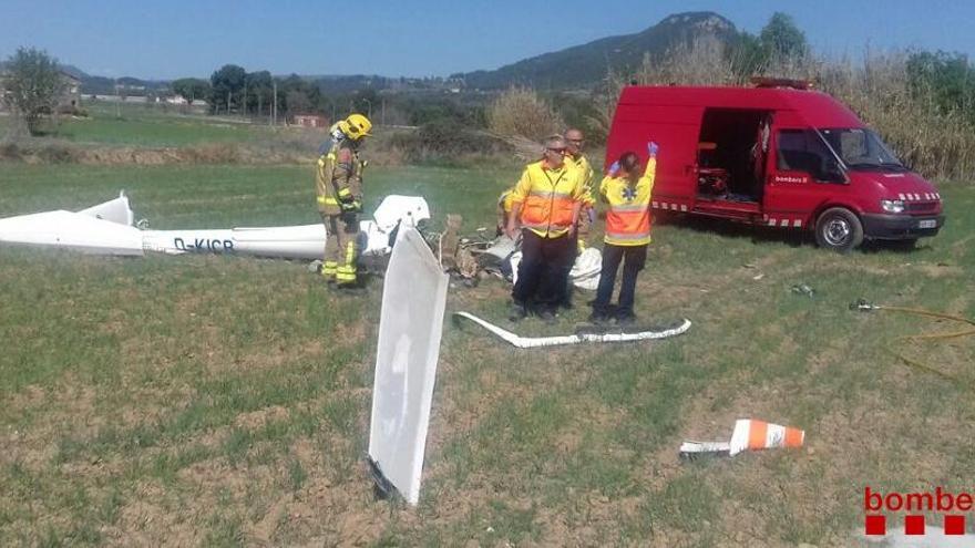 Les restes del veler de Grañó després de l&#039;accident