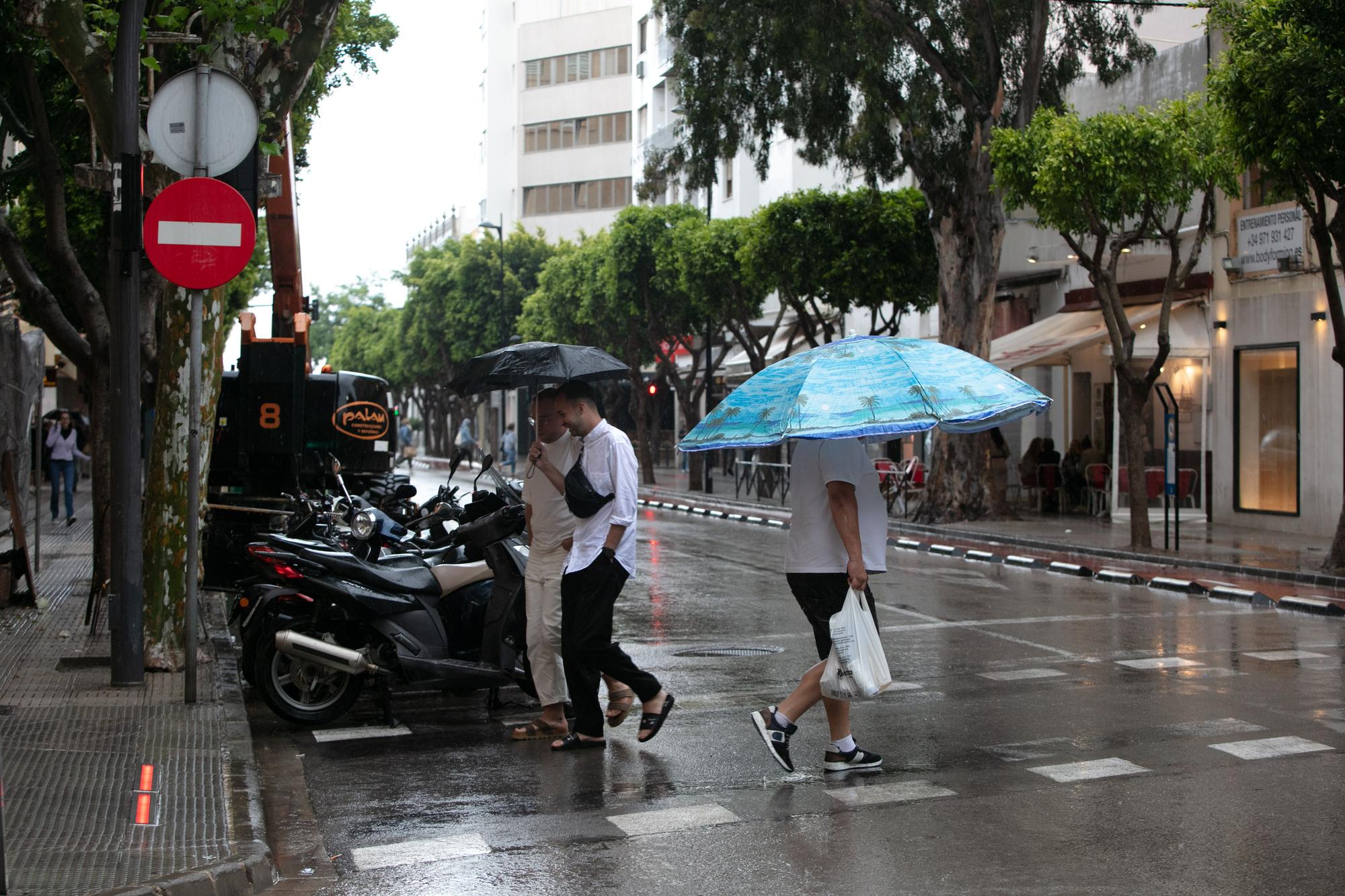 Las imágenes de la tromba de agua que cayó sobre Ibiza