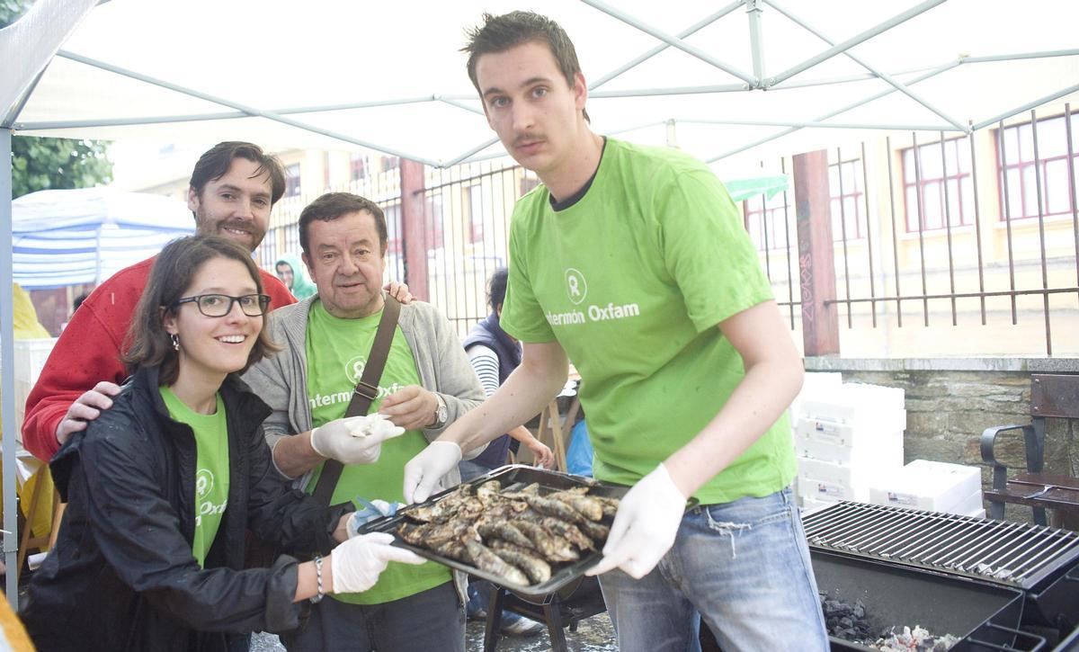 Parrilladas y sardinas en San Juan en A Coruña.