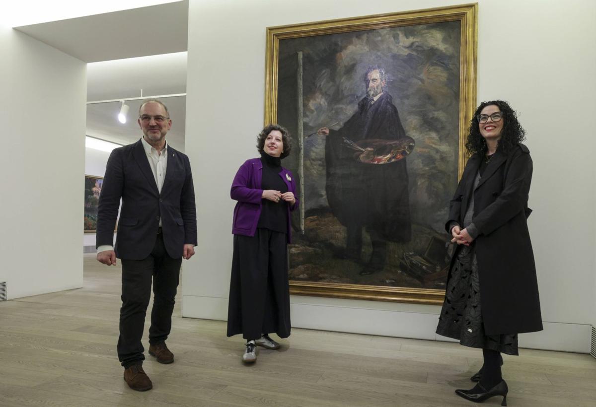 Presentación de la adquisición del nuevo cuadro de Zuloaga en el Museo de Bellas Artes de Asturias.