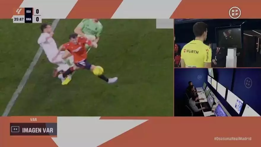 El audio del VAR que supuso el penalti para Osasuna