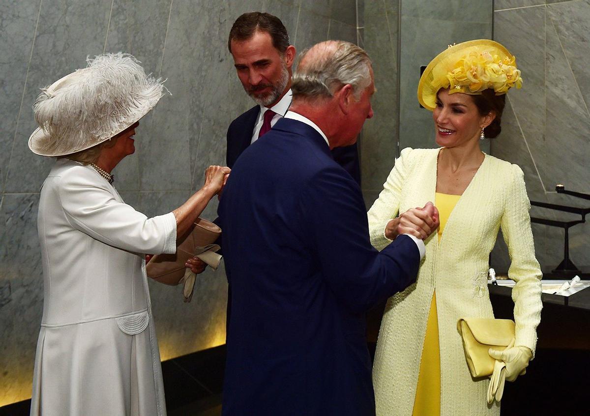 Letizia Ortiz, durante su visita de Estado a Reino Unido