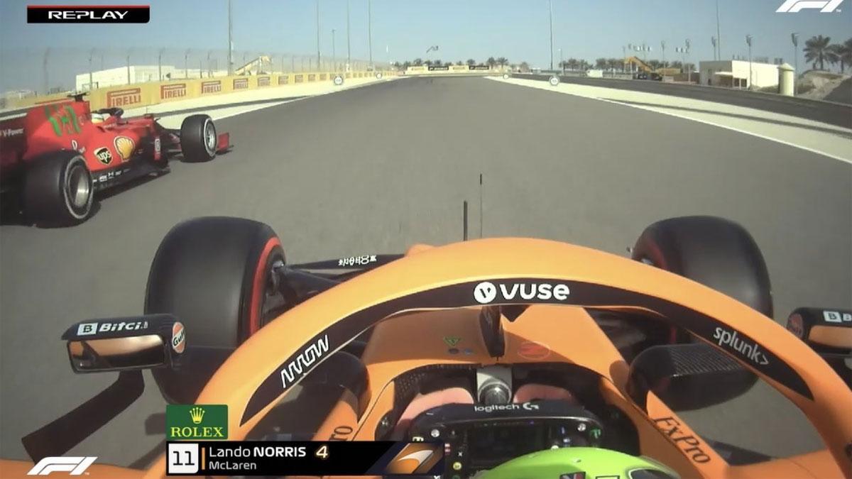 Lando, a la 'caza' de Sainz... ¡para saludarle!