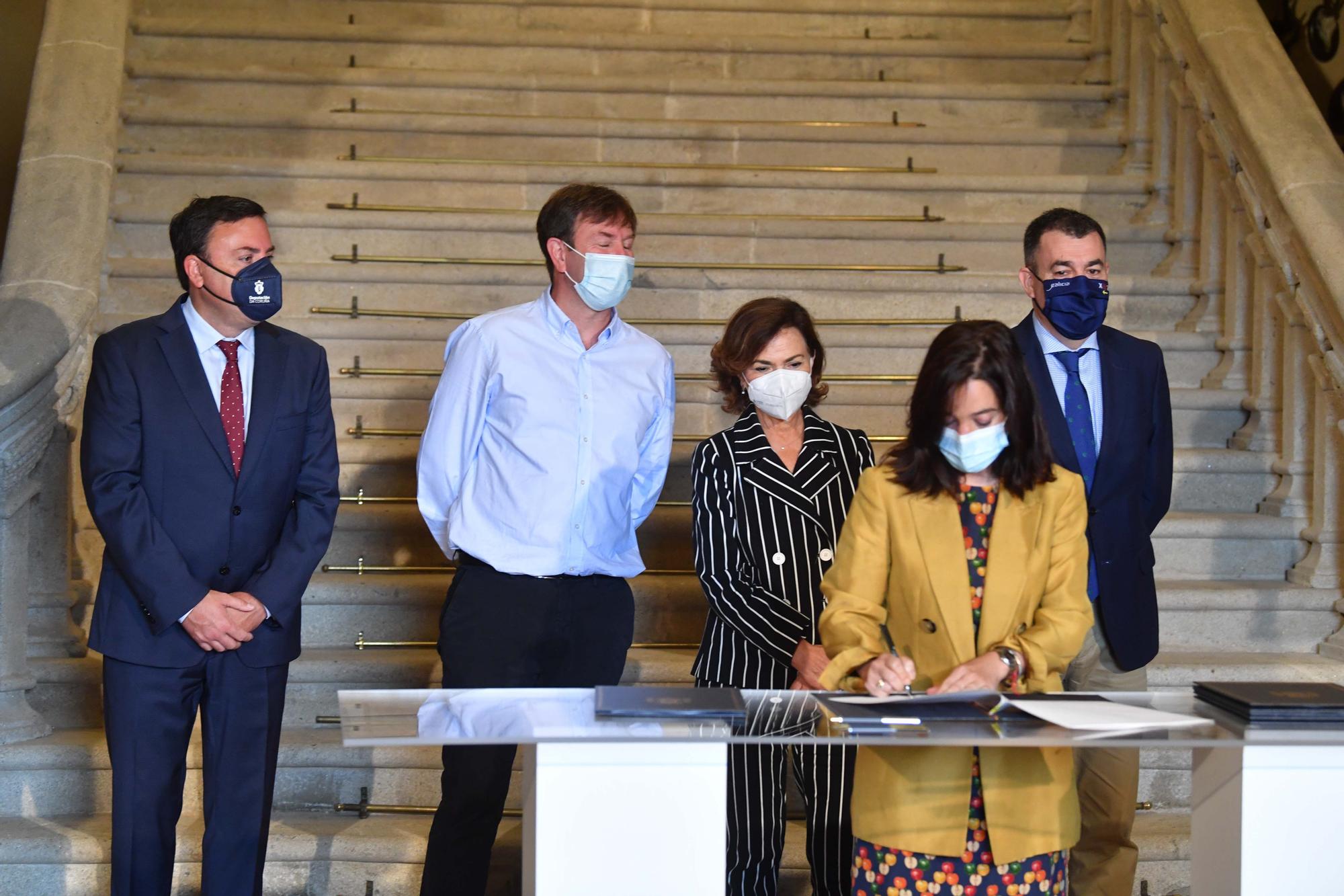 Acto oficial de la apertura de las jardines del pazo de Meirás