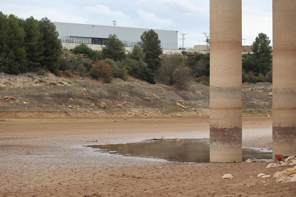 Embalse de María Cristina, en Castellón, uno de los más afectados por la falta de precipitaciones